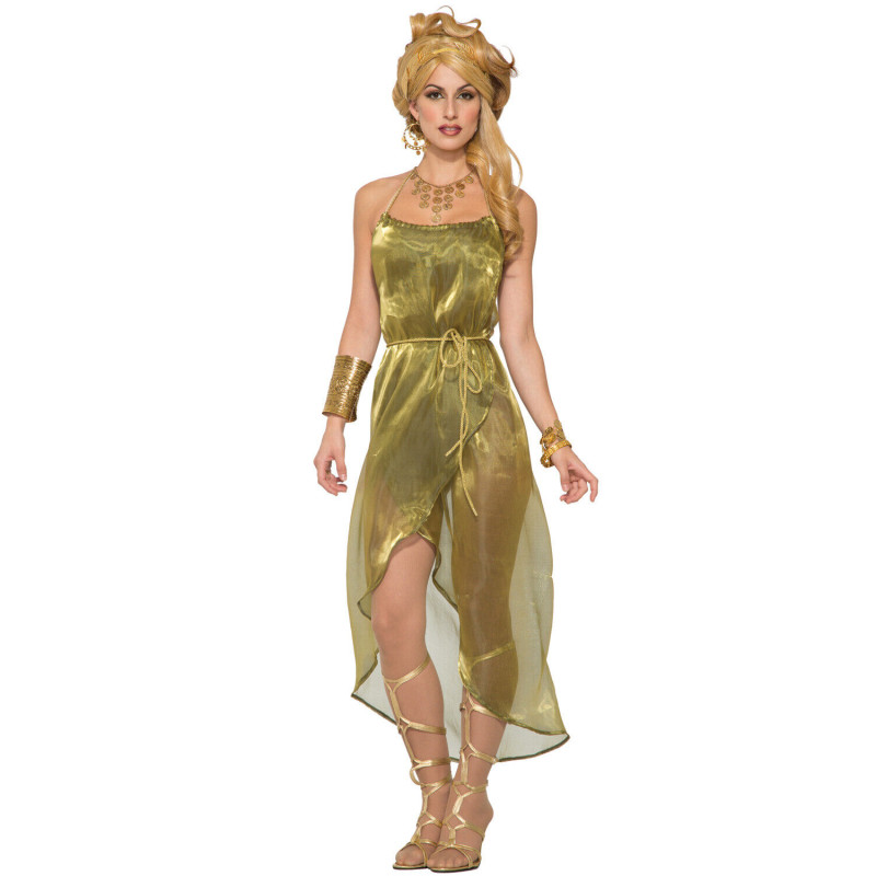 Gold Long Toga Adult Costume