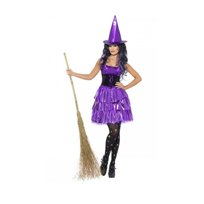 Two Tone Purple Witch Adult Costume