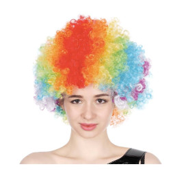 Afro Clown Wig Rainbow