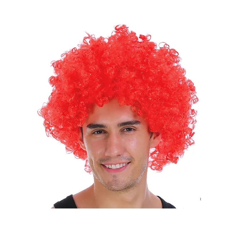 Afro Wig Red