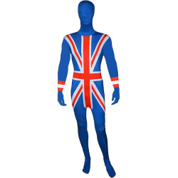 Union Jack Morphsuit Adult Costume