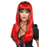 Bewitching Red and Black Wig