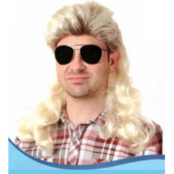 Blonde Rock Mullet Wig