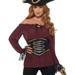 Deluxe Pirate Shirt Adult Costume