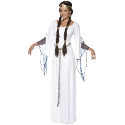 Medieval Maid White Adult Costume