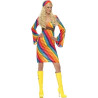 70's Rainbow Hippie Adult Costume