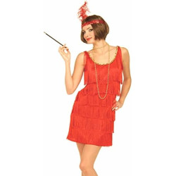 Fringed Flapper Red Dress...