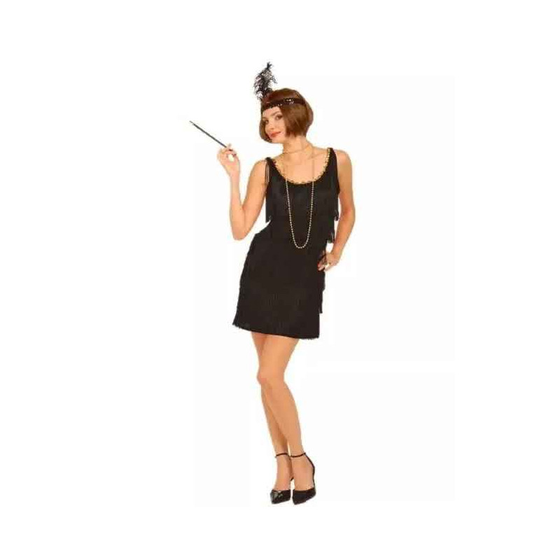 Roaring 20's Flapper Black Adult Costume