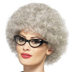 Grey Granny Perm Wig