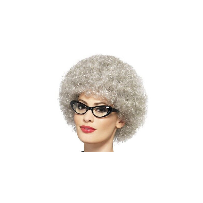 Grey Granny Perm Wig