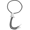 Cowboy Bolo Tie - Silver Boot