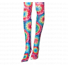 Tie Dye Thigh High Stocking Socks