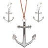 Anchor Necklace and Earring Set