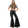 Black Hippie Pants Adult Costume