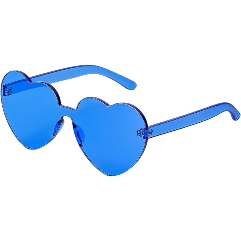 Blue Heart Glasses