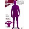 Dark Pink Skin Suit Adult Costume