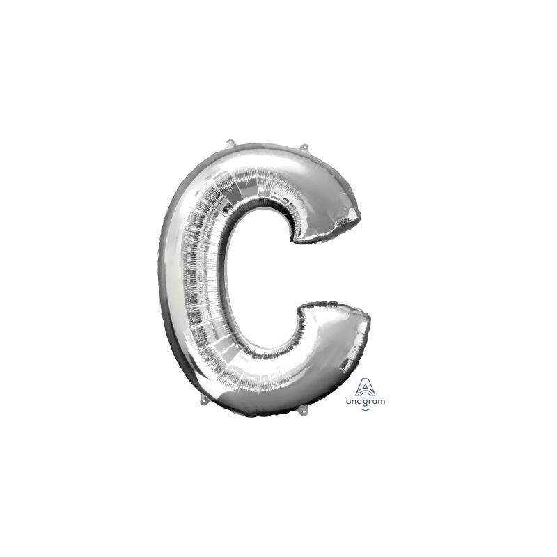 Anagram 34" Foil Silver Letter C