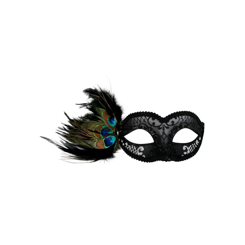 Adrianna Black & Silver Eye Mask