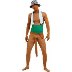 Tanned Big Willy Man Skin Suit Adult Costume