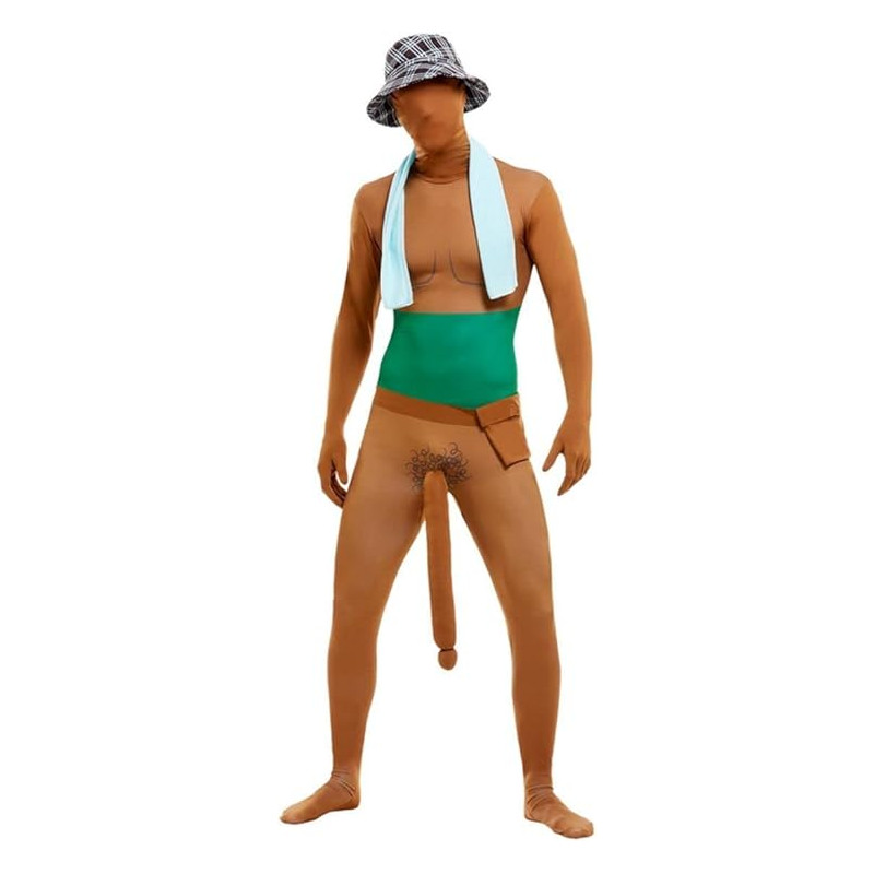 Tanned Big Willy Man Skin Suit Adult Costume