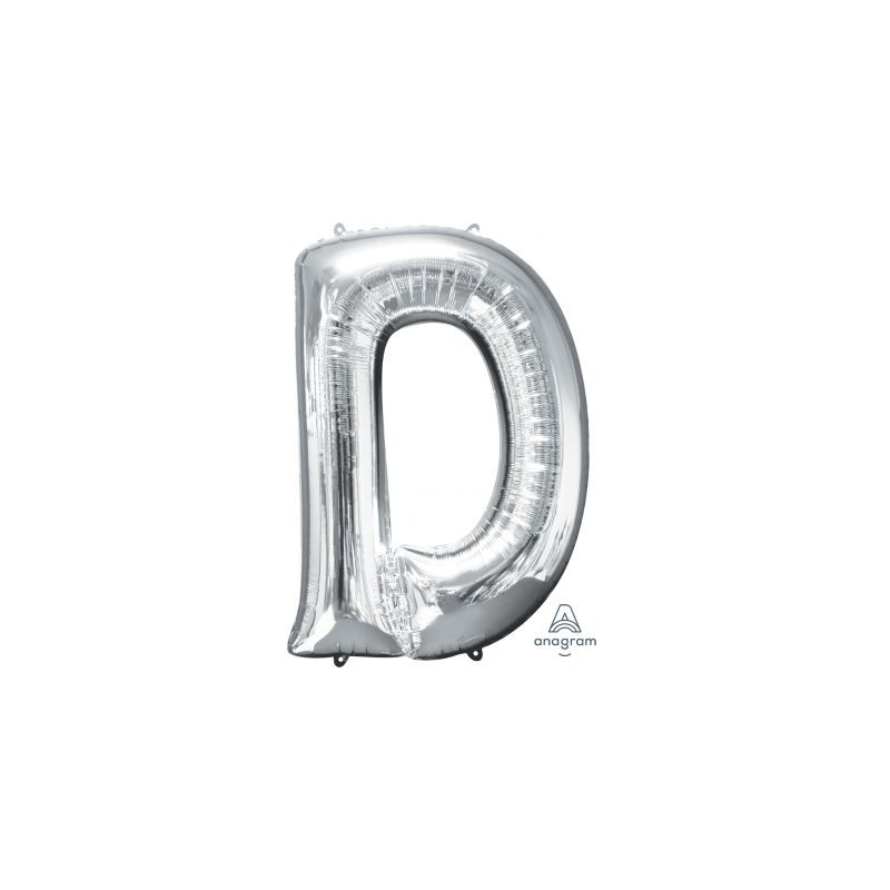 Anagram 34" Foil Silver Letter D