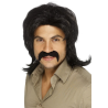 70's Retro Black Wig