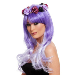 Day of the Dead Glam Purple Wig