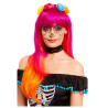 Day of the Dead Glam Orange Wig