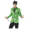 Green Sequin Jacket Adult Costume