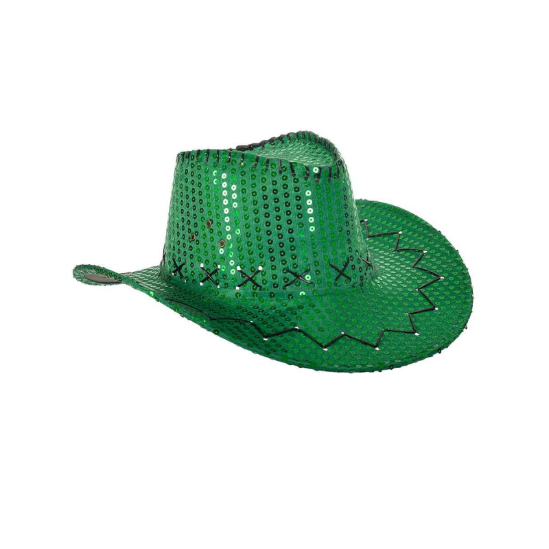 Green Sequin Cowboy Hat