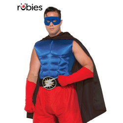 Blue Superhero Muscle Chest...