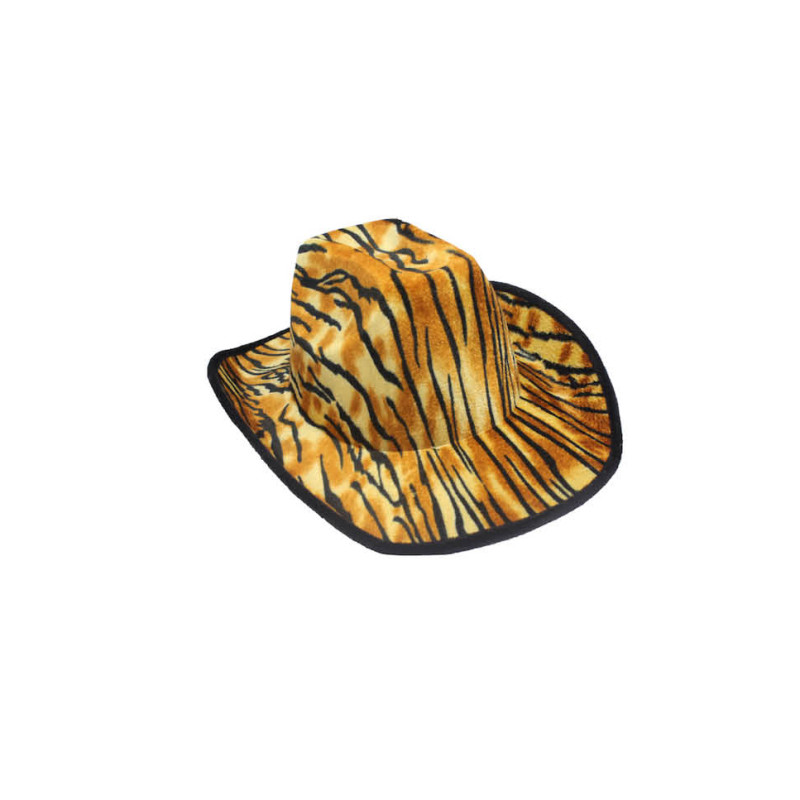 Tiger Print Cowboy Hat