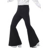 Disco Flare Black Pants Adult Costume