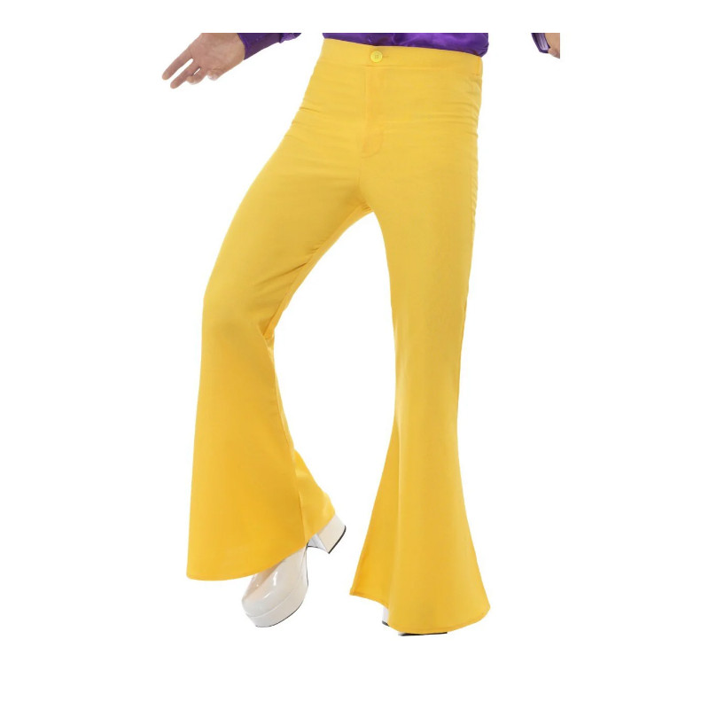 Disco Flare Yellow Pants Adult Costume