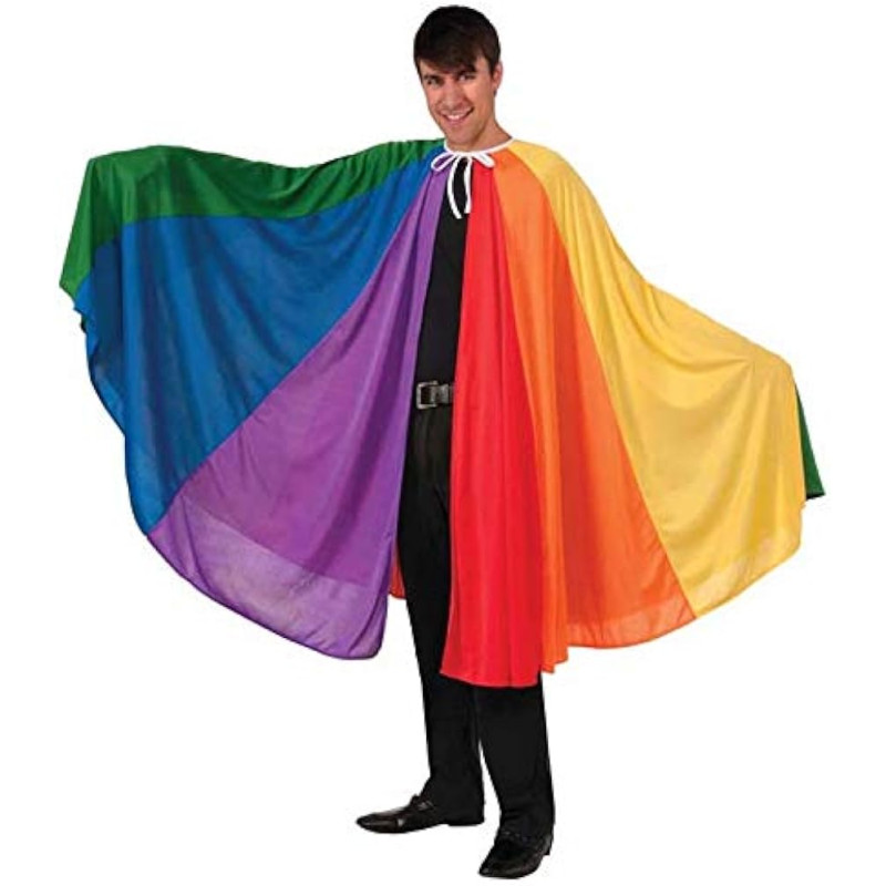 Rainbow Fantasy Cape Adult Costume