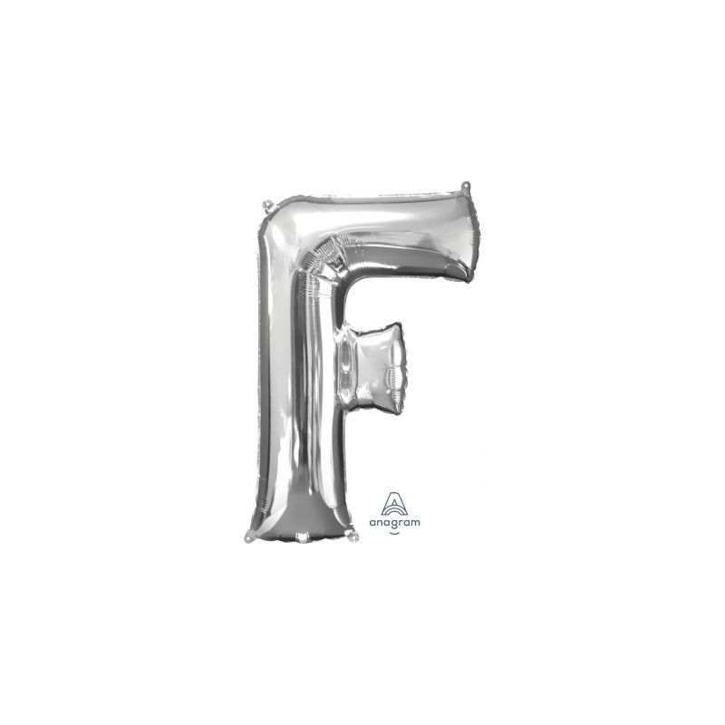 Anagram 34" Foil Silver Letter F