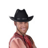 Black Cowboy Hat with Silver Stars