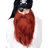 Pirate Beard & Mo Jumbo Set Red