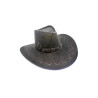 Black Stitched Cowboy Hat