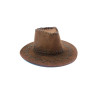 Brown Stitched Cowboy Hat