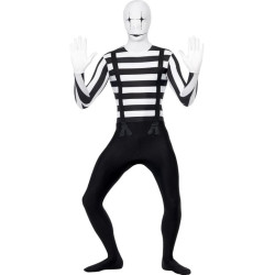 Mime Skin Suit Adult Costume