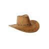 Light Brown Stitched Cowboy Hat