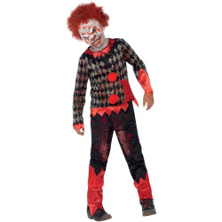 Deluxe Zombie Clown Childrens Costume