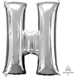 Anagram 34" Foil Silver Letter H