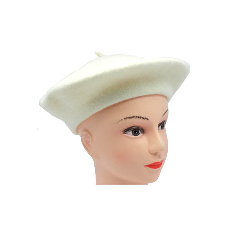 French Beret White