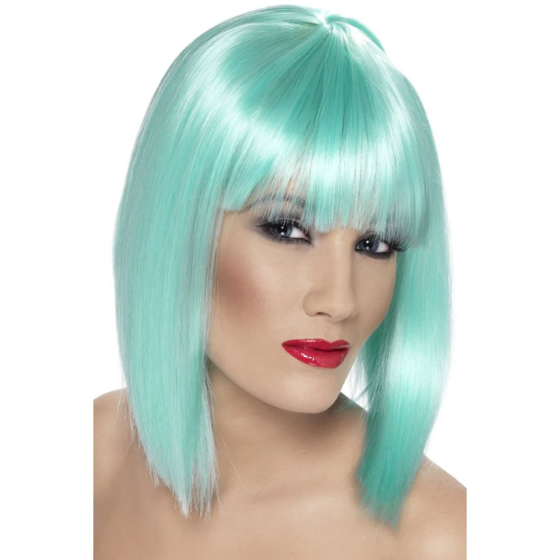 Glam Neon Aqua Wig