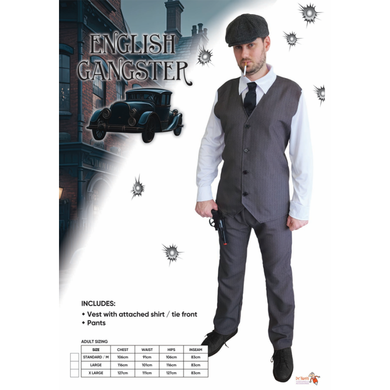 Tommy English Gangster Adult Costume