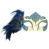 Burlesque with Peacock Feather Eye Mask