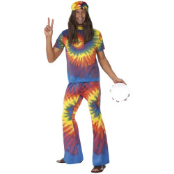 Tie Dye Hippie Adult Costume