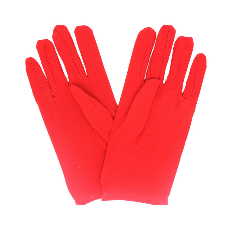 Short Red Gloves